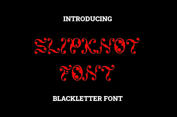 Slipknot Font Poster 1