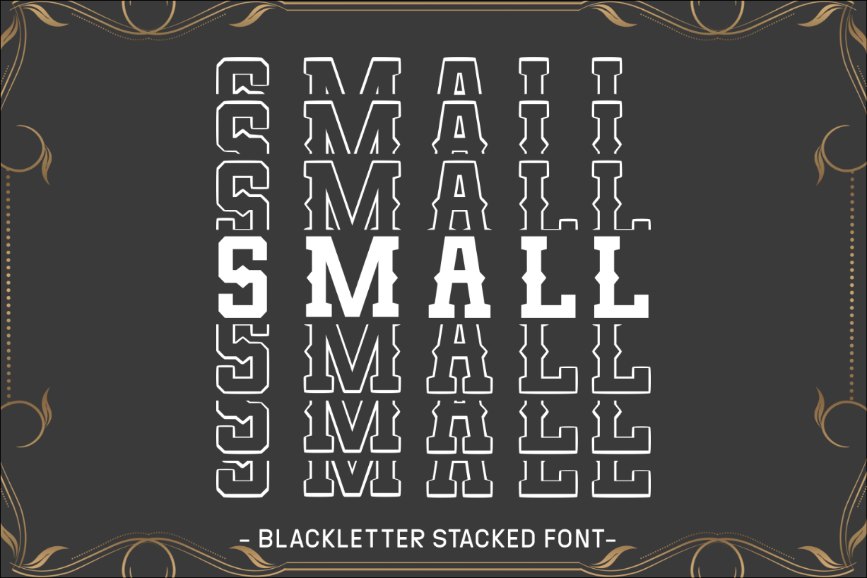 About Small Font Poster 1
