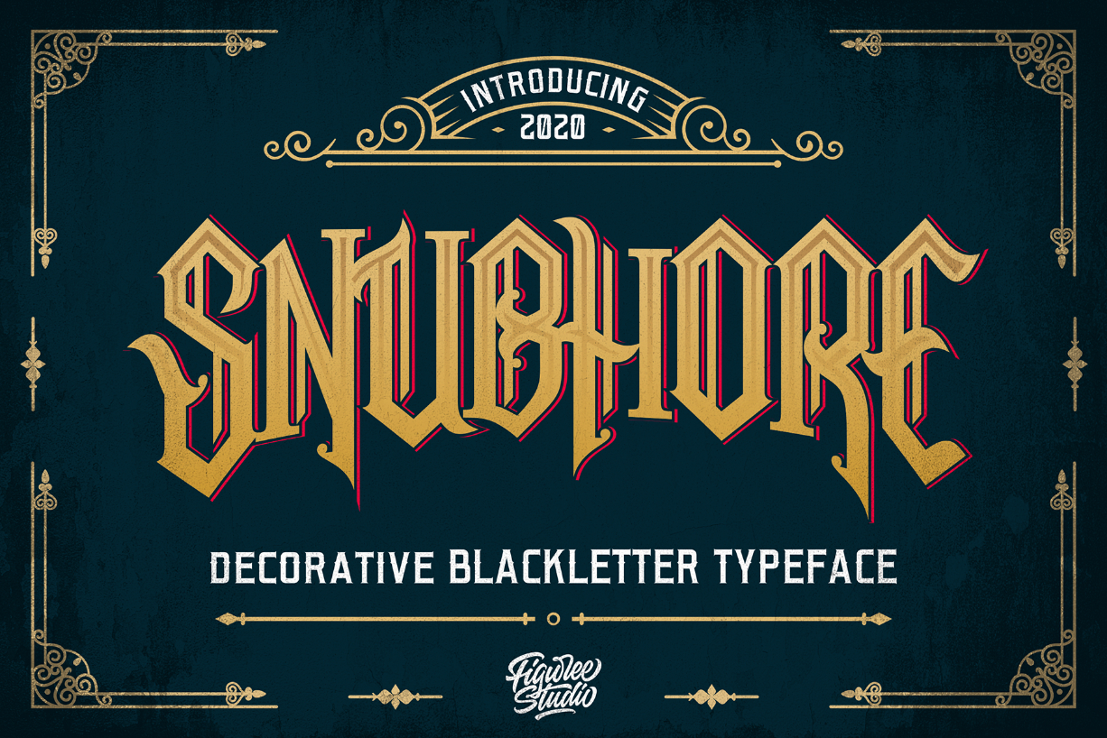 Snubhore Font Poster 1