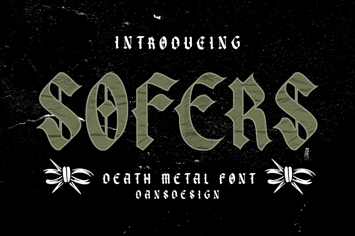 Sofers Font Poster 1