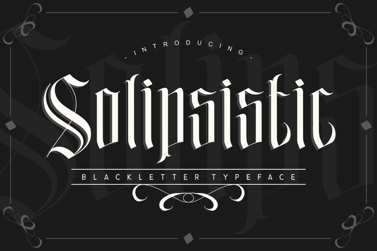 Solipsistic Font Poster 1