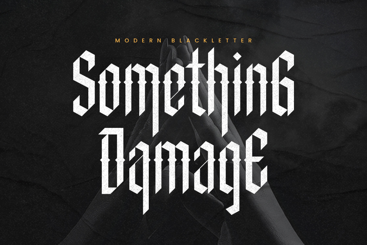 Something Damage Font Poster 1