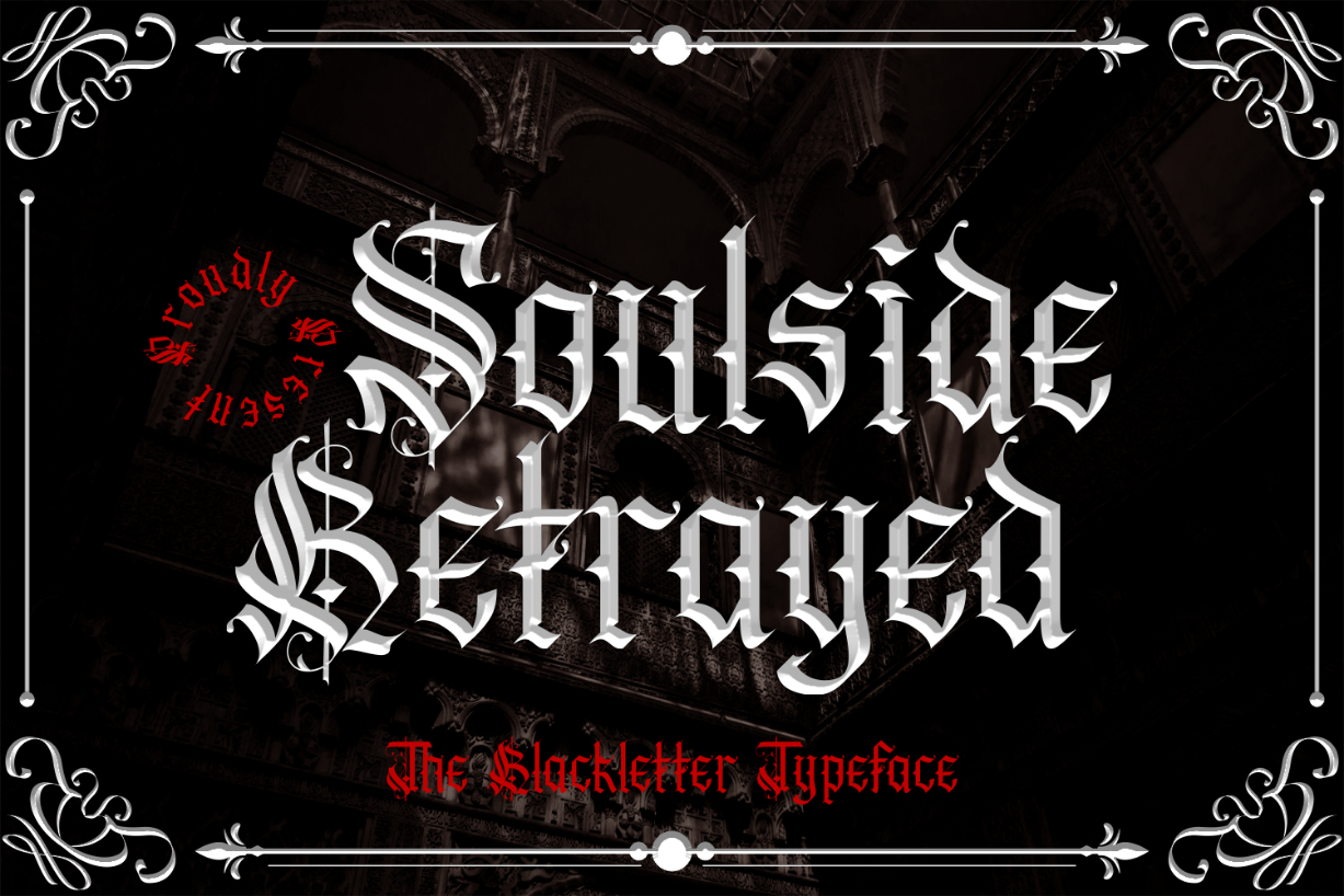 Soulside Betrayed Font Poster 1