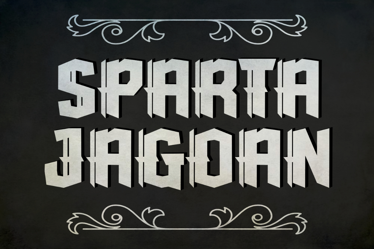 Sparta Jagoan Font Poster 1