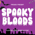 Spooky Bloods Font Poster 3