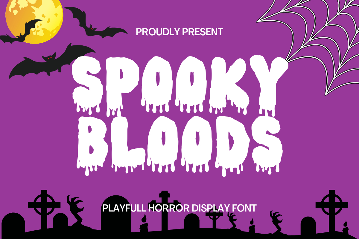 Spooky Bloods Font Poster 1