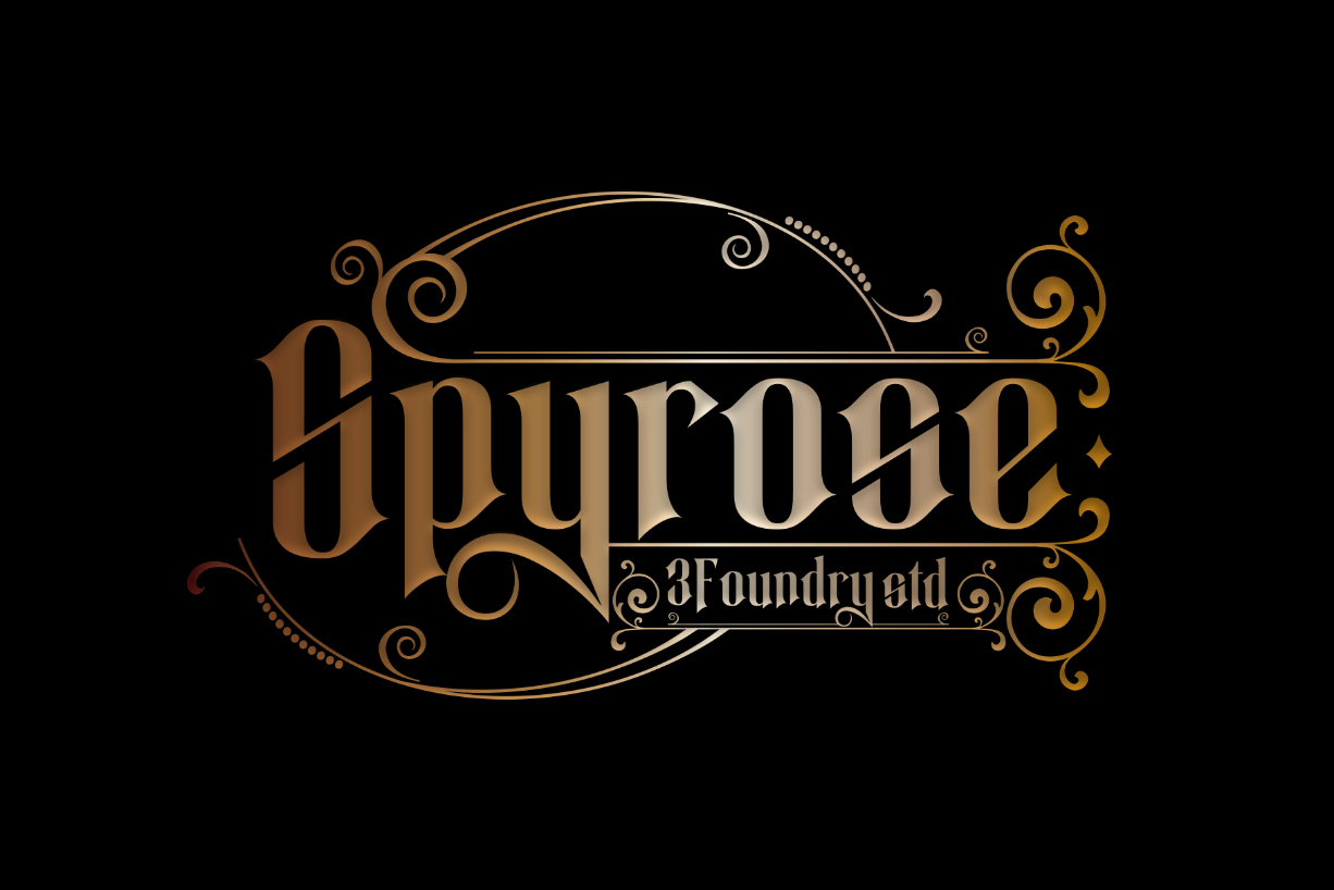 Spyrose Font Poster 1
