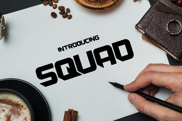 Squad Font Poster 1