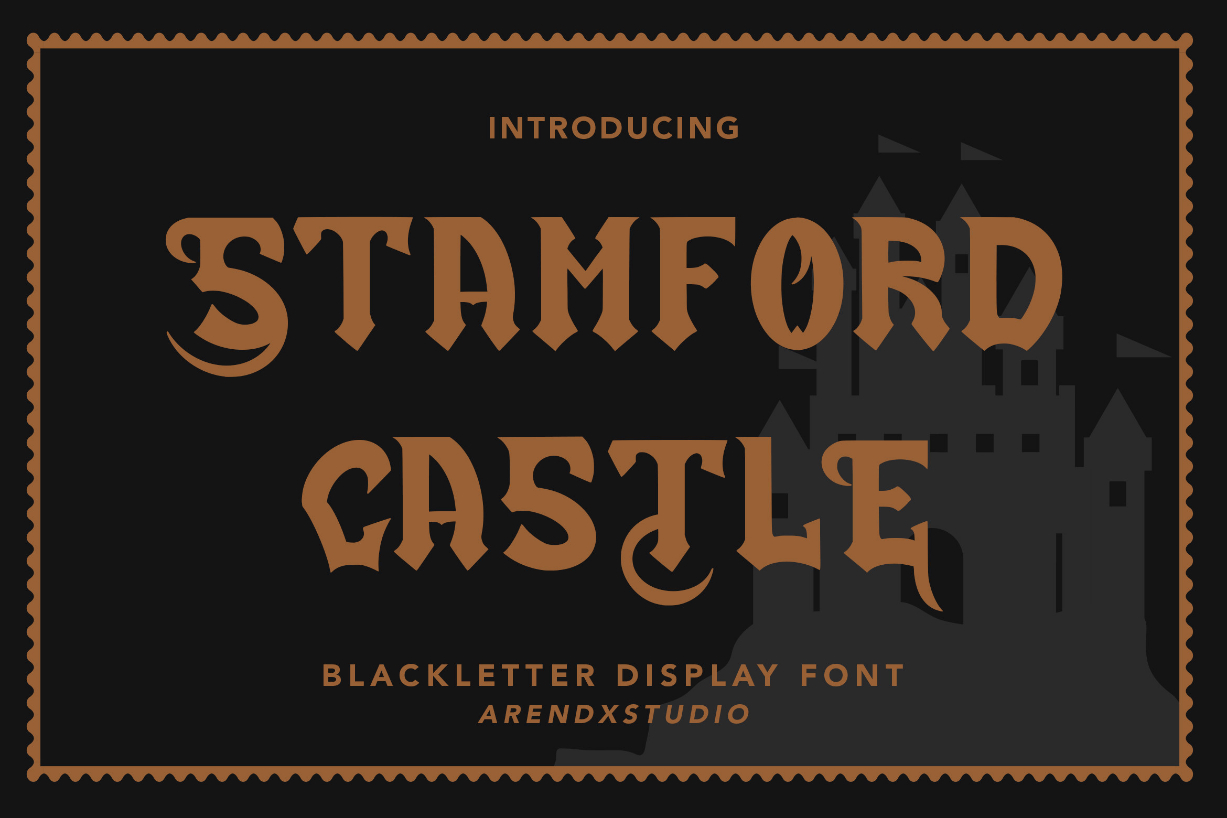 Stamford Castle Font Poster 1