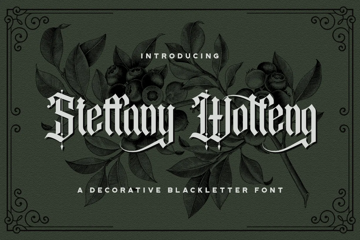 Steffany Wolfeng Font Steffany Wolfeng Font Poster 1