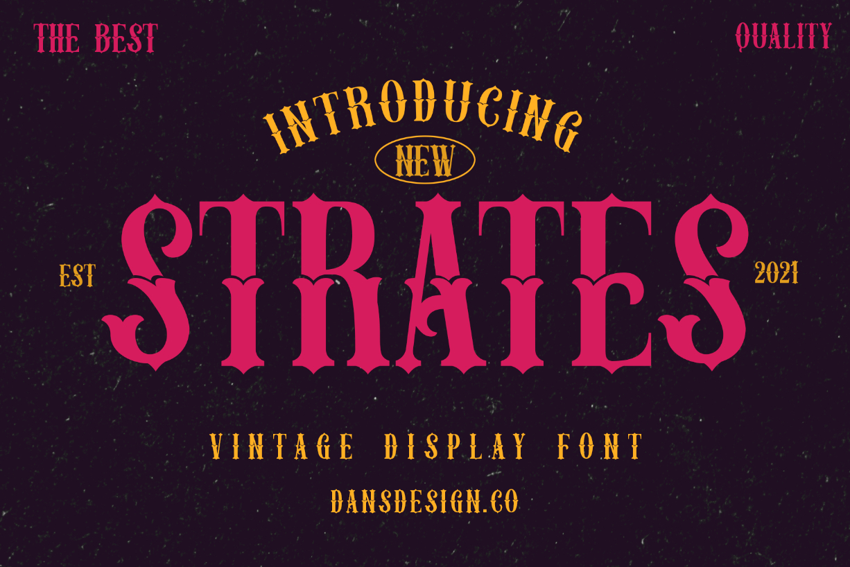 Strates Font Poster 1