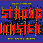 Strong Monsters Font Poster 3