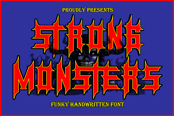 Strong Monsters Font Poster 1