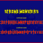 Strong Monsters Font Poster 6