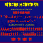 Strong Monsters Font Poster 7