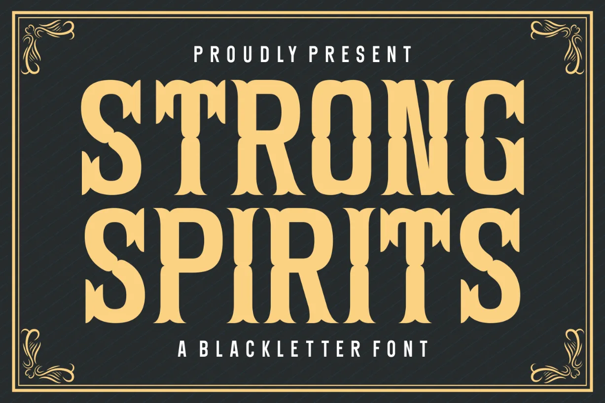 Strong Spirits Font Strong Spirits Font Poster 1