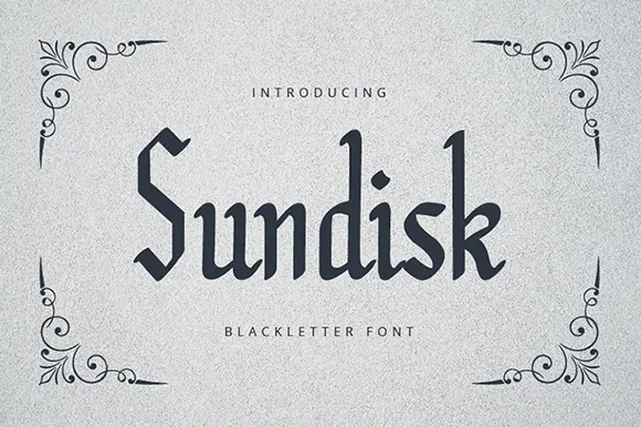 Sundisk Font Sundisk Font Poster 1