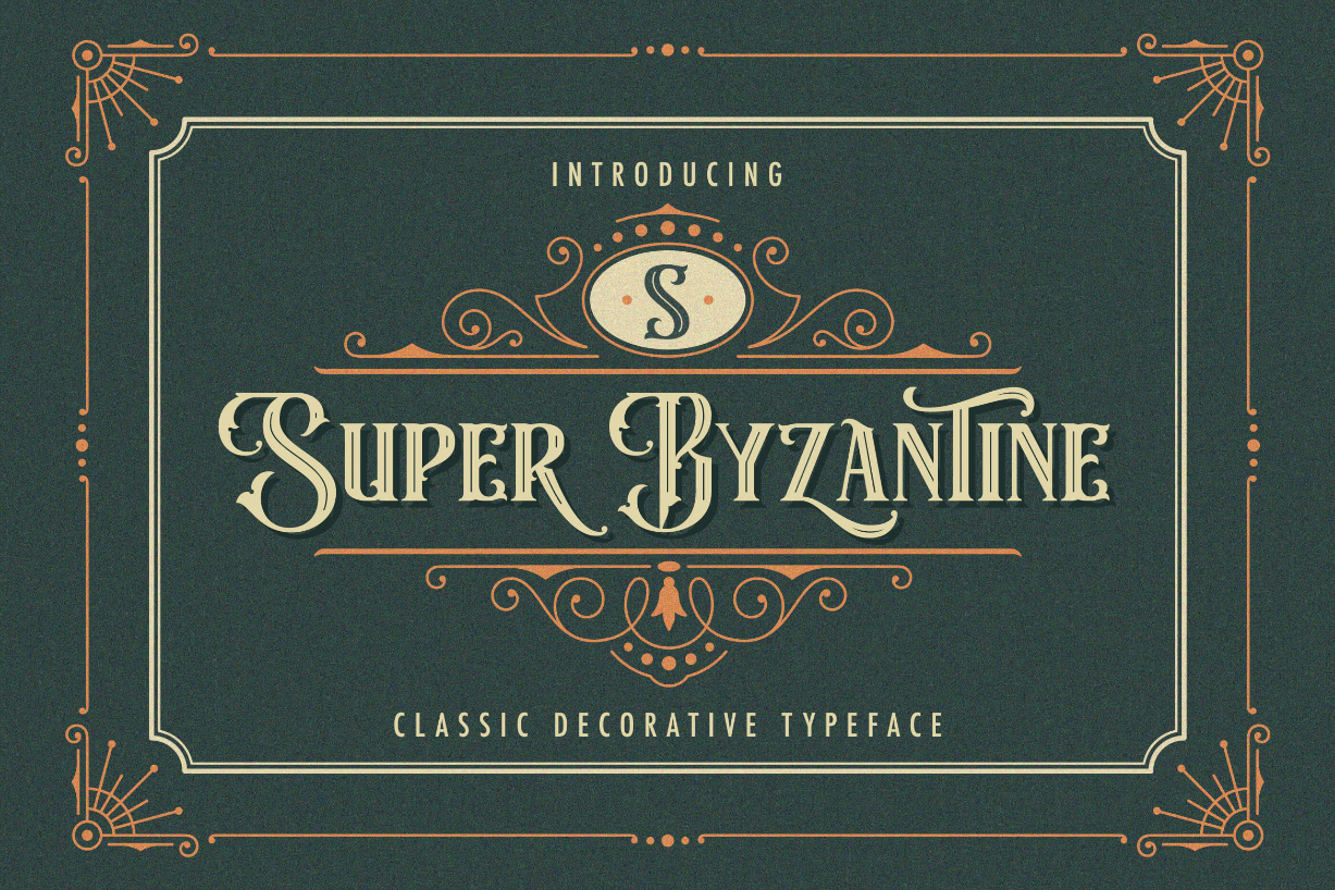 Super Byzantine Font Poster 1