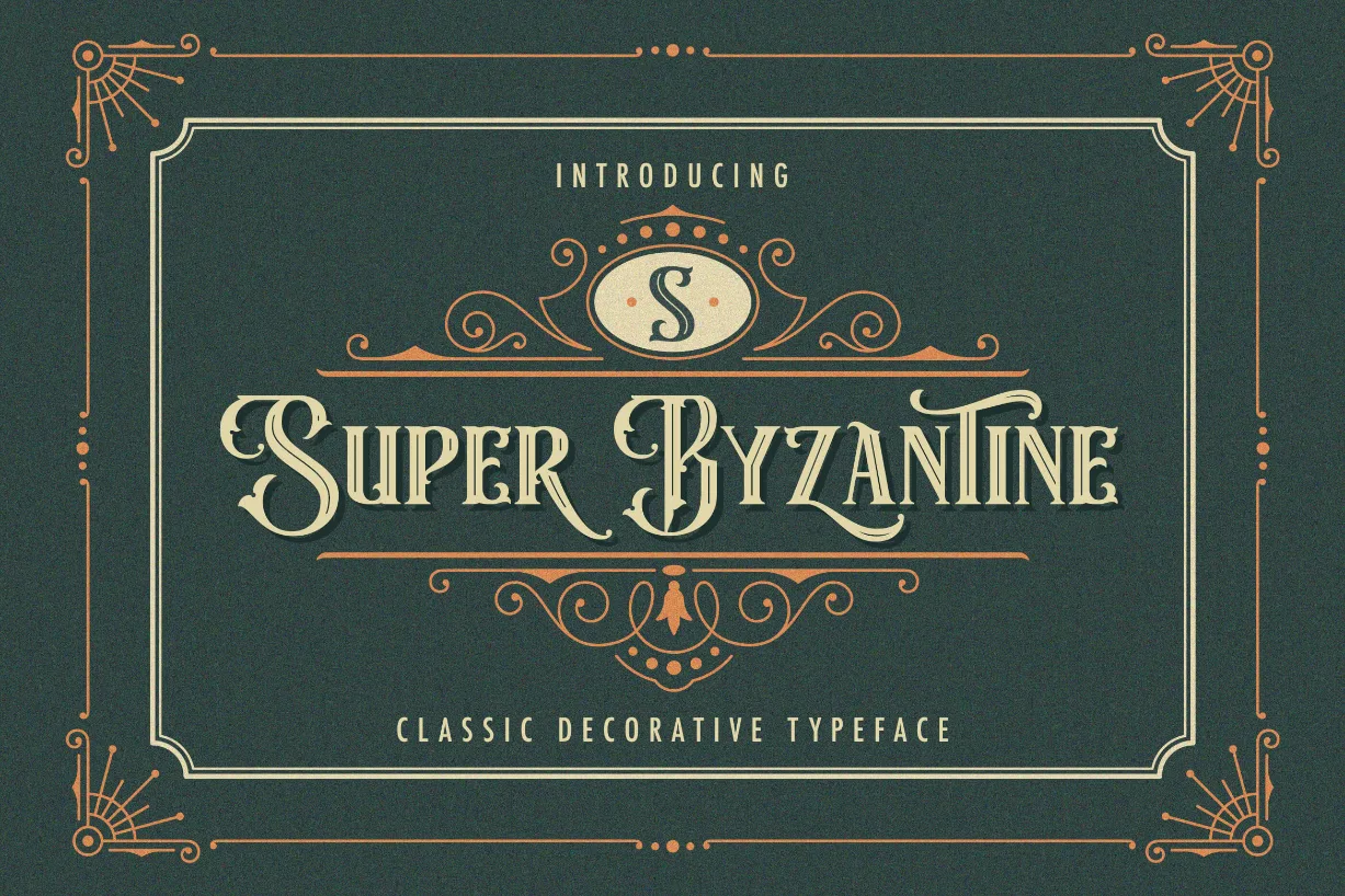 Super Byzantine Font Super Byzantine Font Poster 1