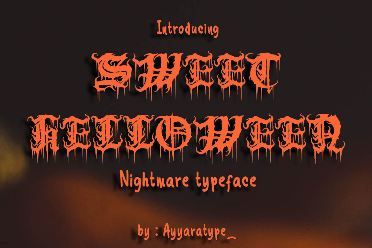 Sweet Helloween Font Poster 1