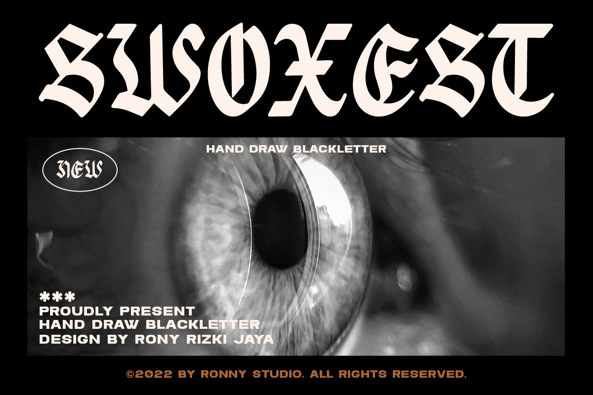 Swoxest Font Poster 1
