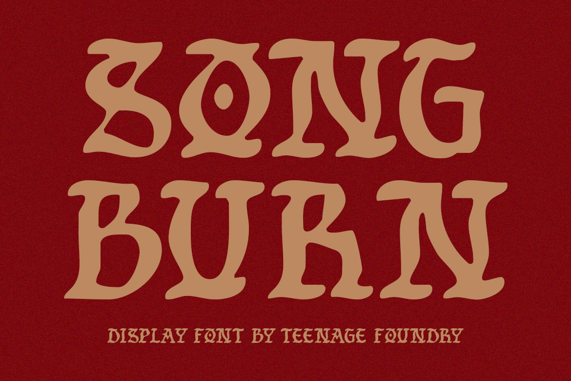 Tf Song Burn Font Poster 1