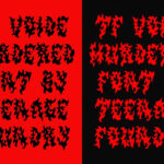 Tf Voide Murdered Font Poster 5