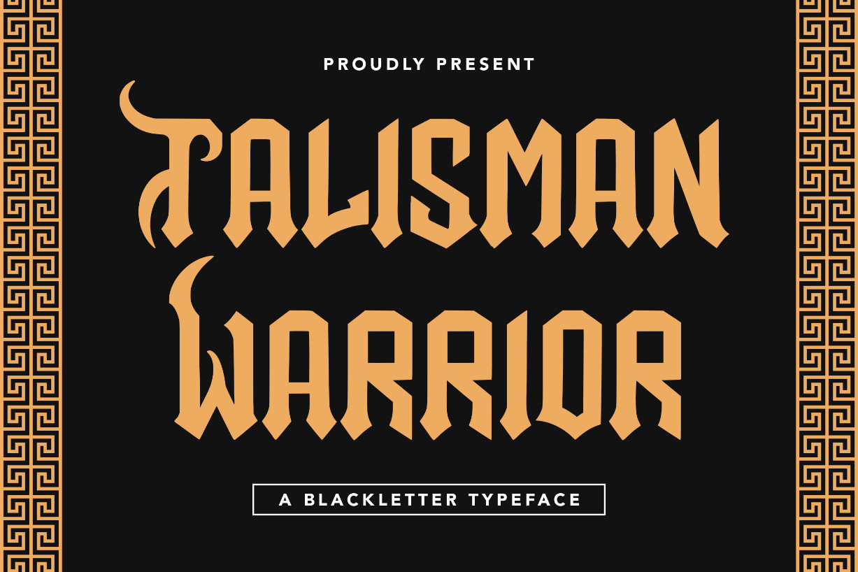 Talisman Warrior Font Poster 1
