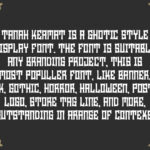 Tanah Keramat Font Poster 4