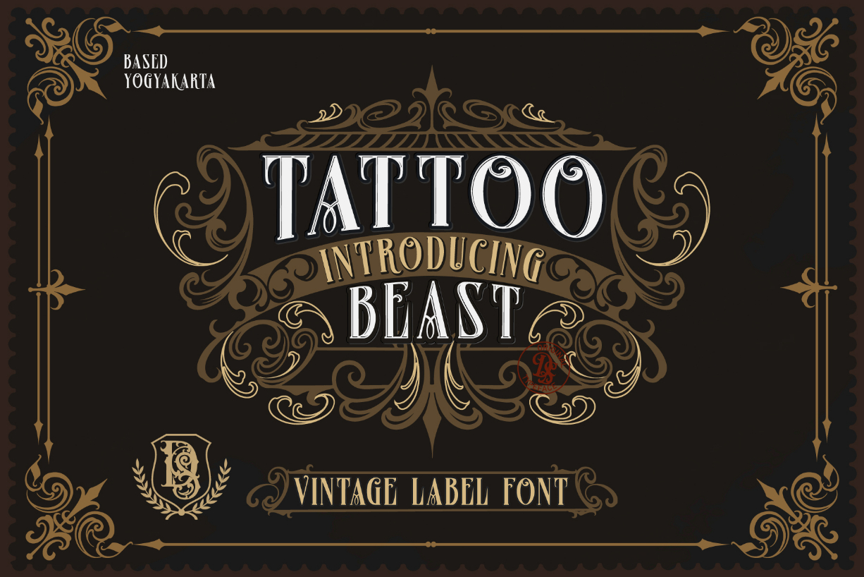 Tattoo Beast Font Poster 1