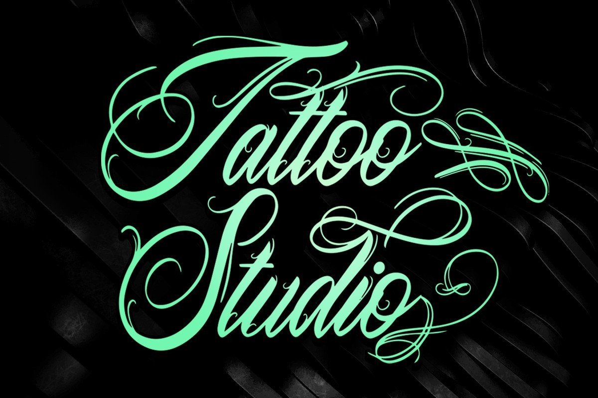 Tattoo Studio Font Poster 1