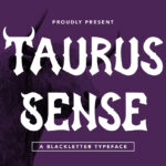 Taurus Sense Font Poster 3