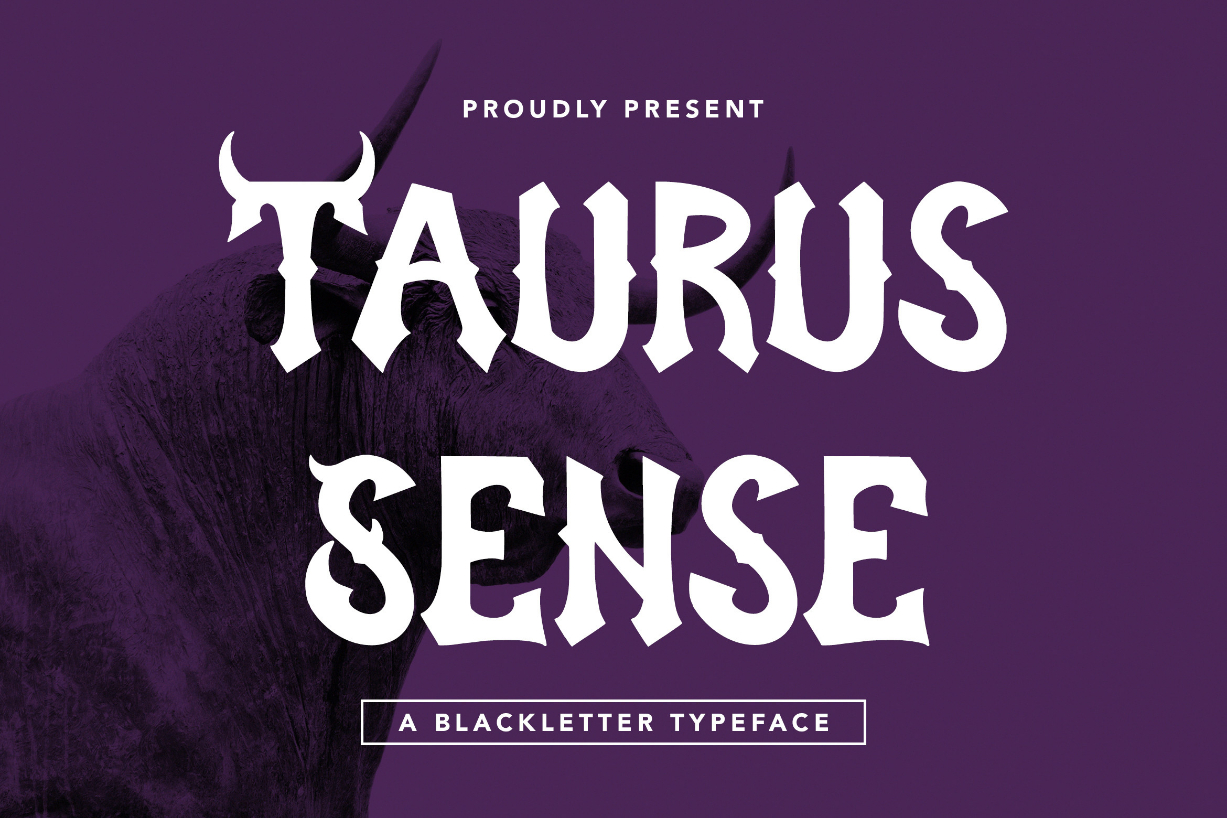 Taurus Sense Font Poster 1