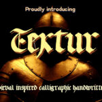 Textur Font Poster 1