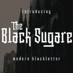 The Black Sugare Font Poster 3
