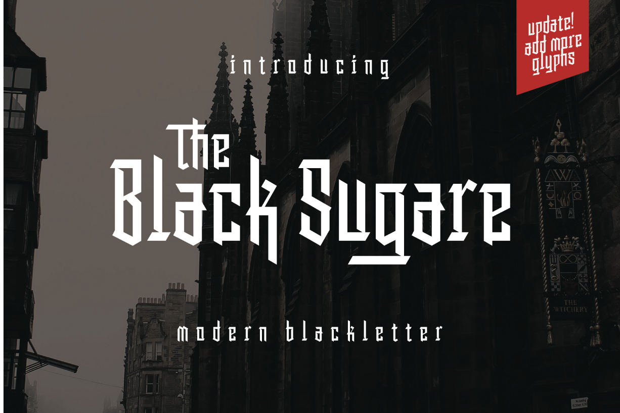 The Black Sugare Font Poster 1