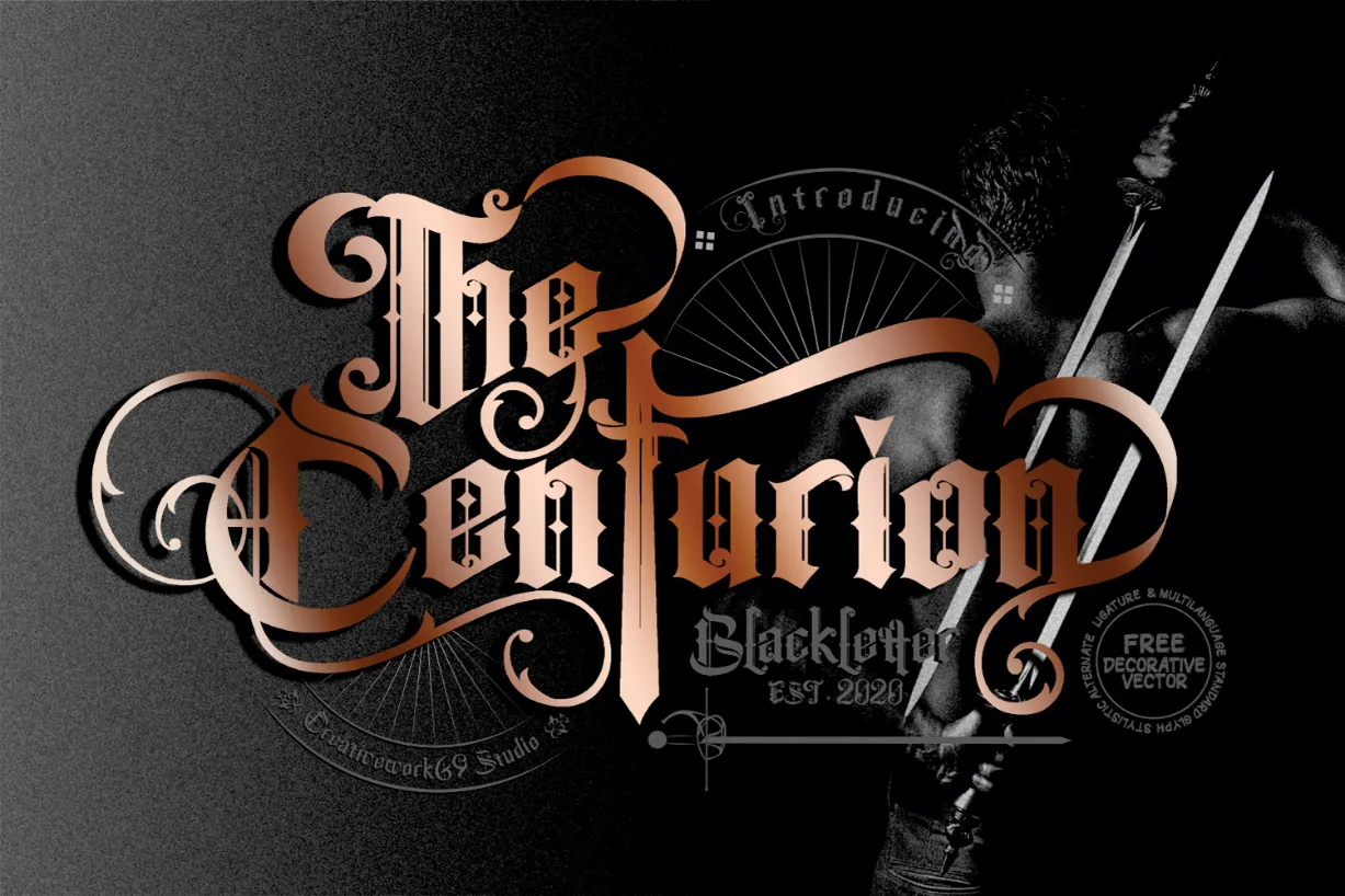The Centurion Font The Centurion Font Poster 1
