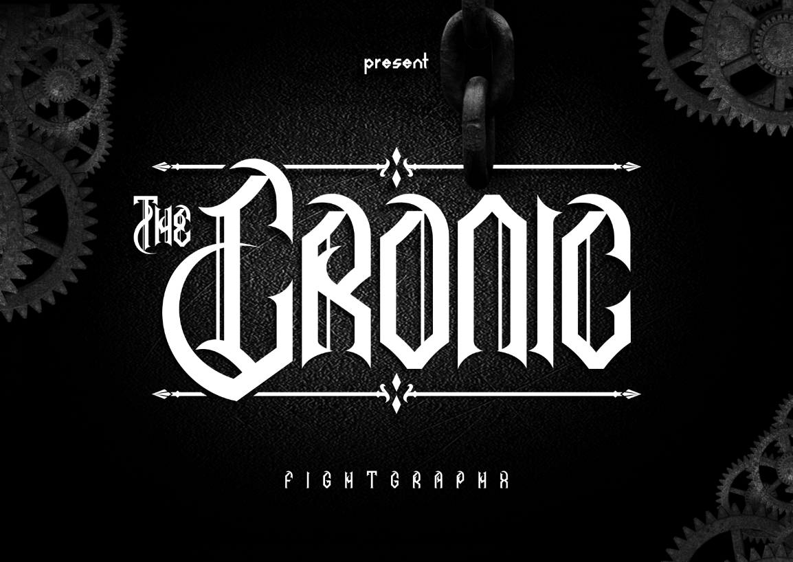 The Cronic Font Poster 1