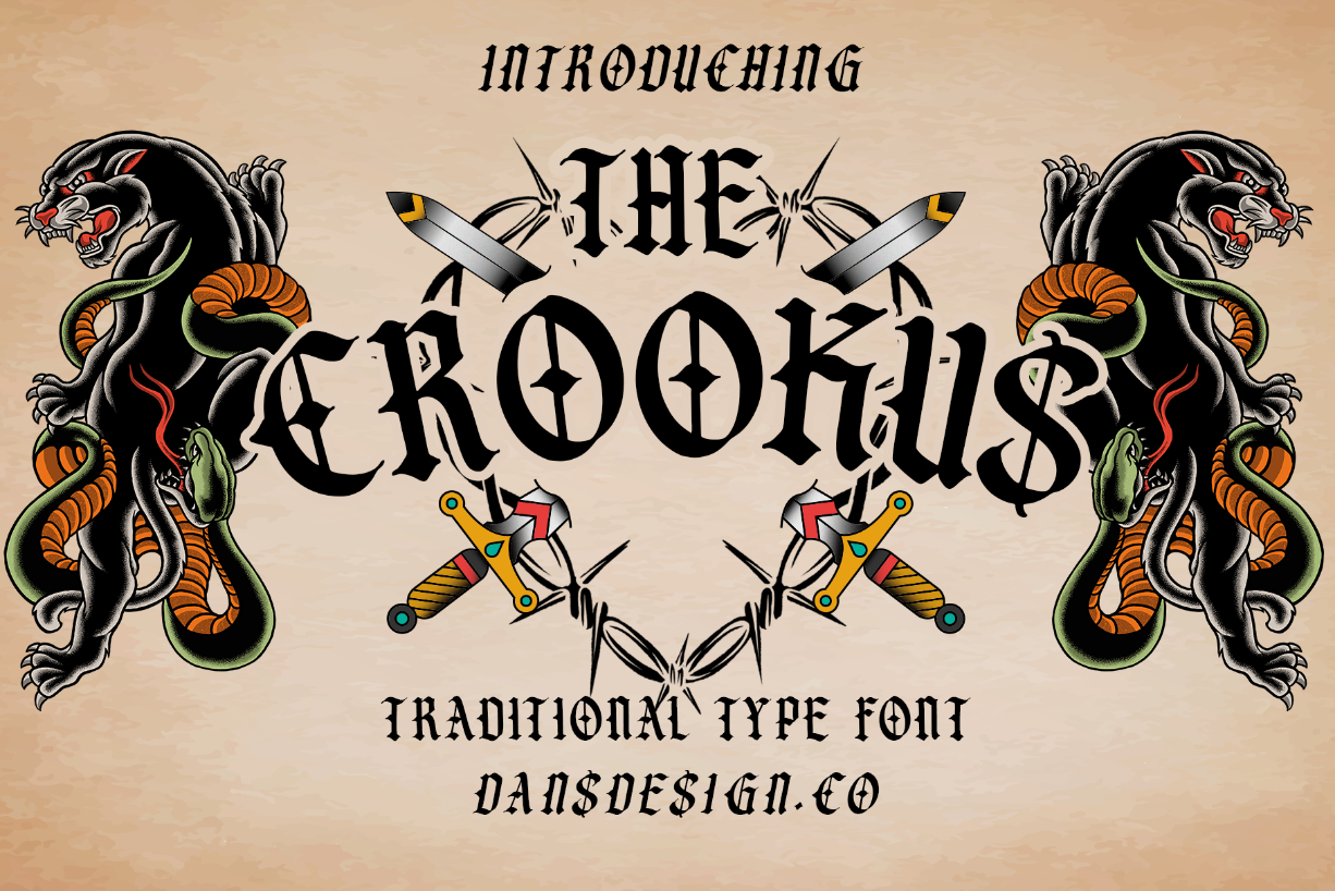 The Crookus Font Poster 1