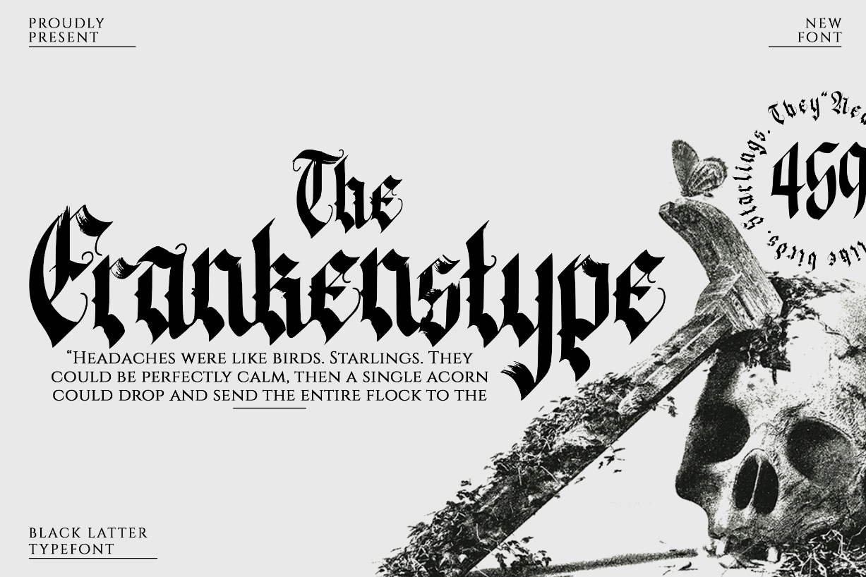 The Frankenstype Font Poster 1