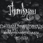 The Ghost Art Font Poster 7