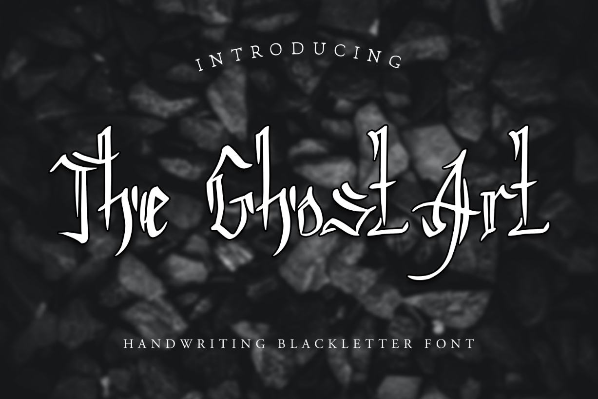 The Ghost Art Font Poster 1