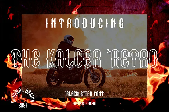 The Kalcer Retro Font The Kalcer Retro Font Poster 1