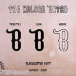 The Kalcer Retro Font Poster 4