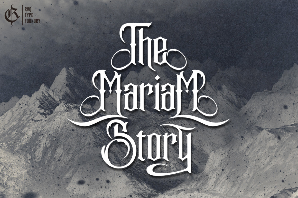 The Mariam Story Font Poster 1