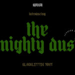 The Mighty Dust Font Poster 3