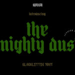 The Mighty Dust Font Poster 1