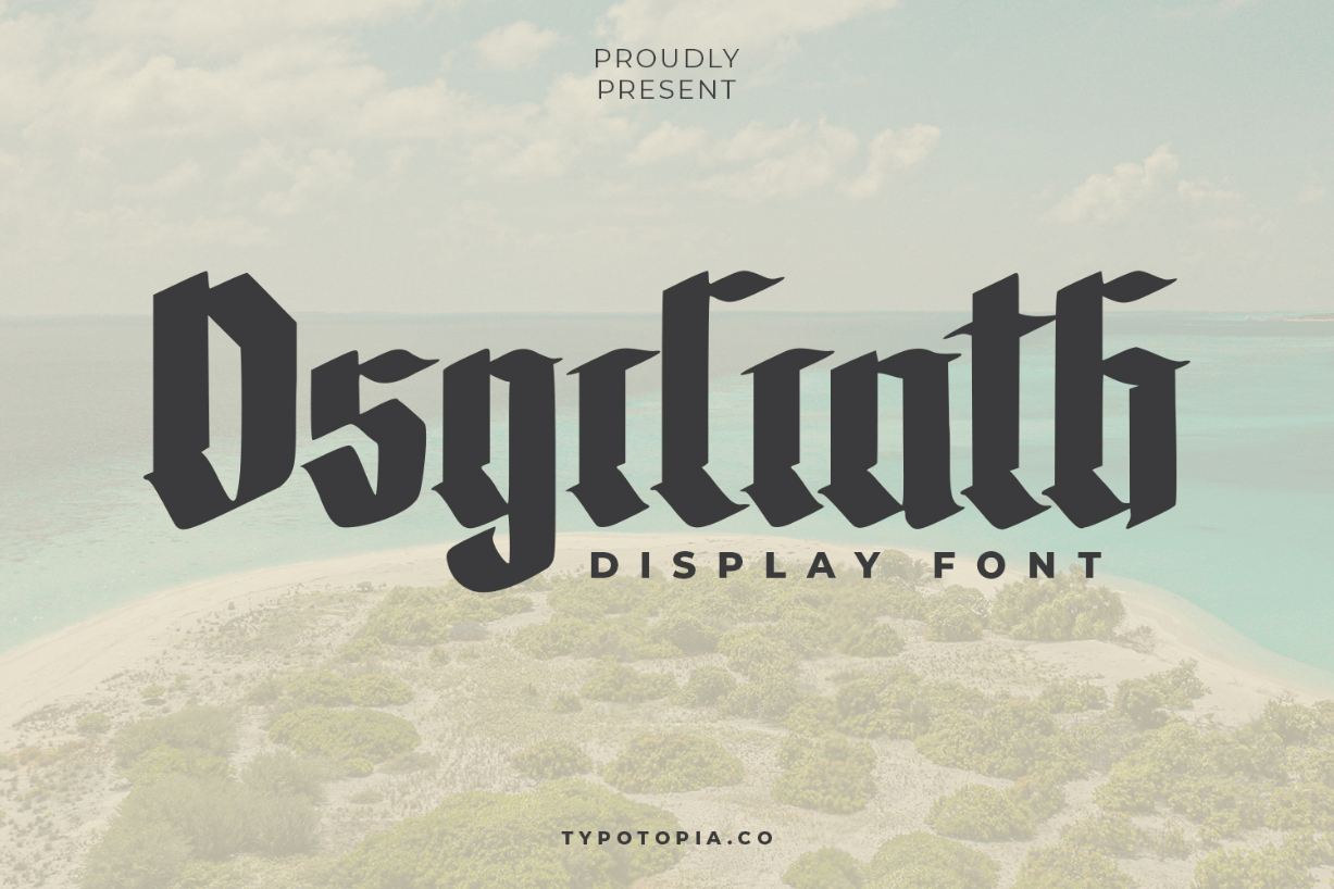 The Osgiliath Font Poster 1