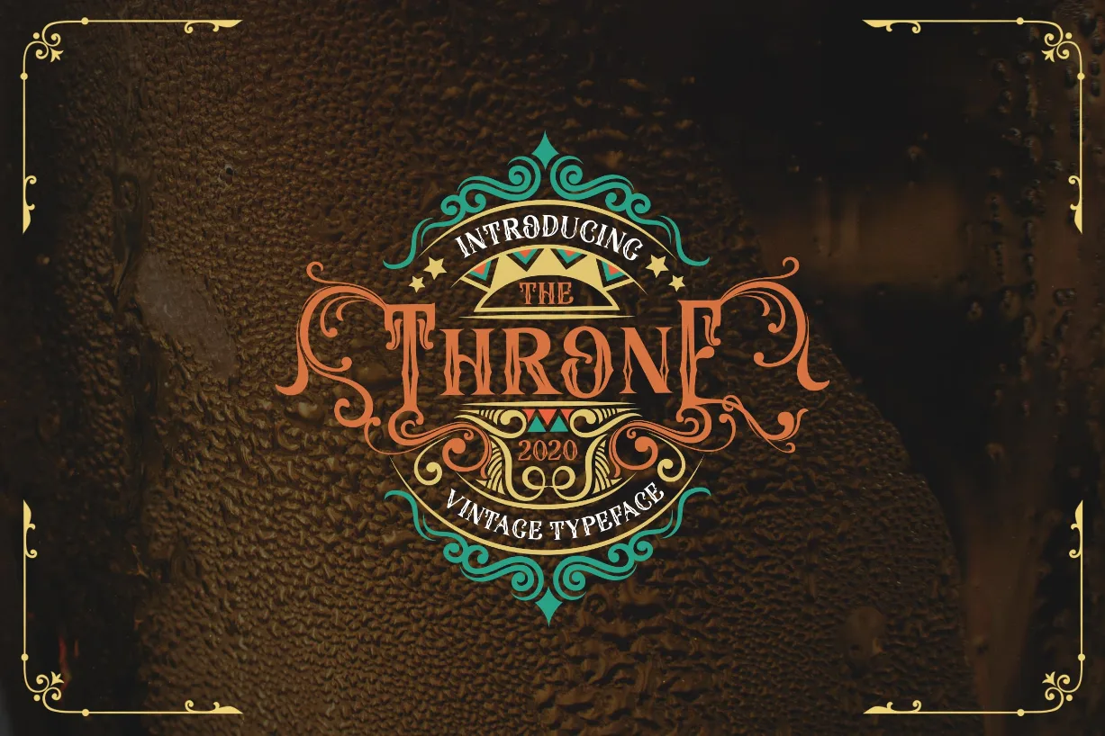 The Throne Font The Throne Font Poster 1