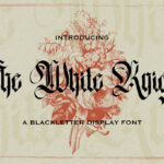 The White Knight Font Poster 3